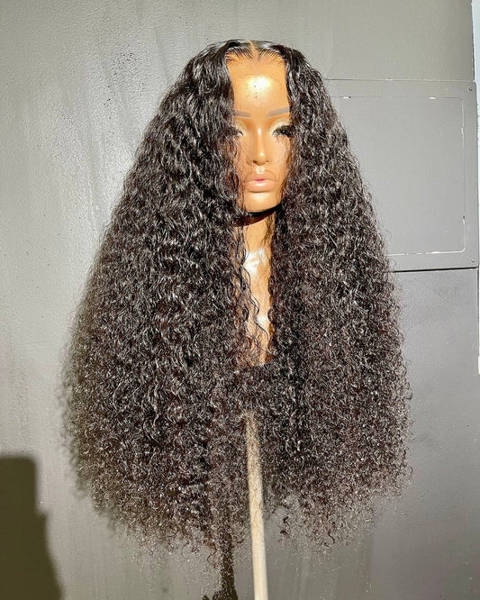 Pre Plucked Deep Wave Indian Lace Front Wig