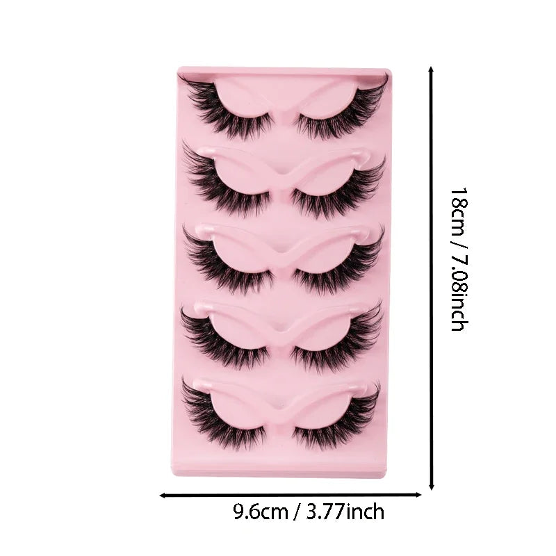 Cat Eye Winged Lashes (5pc)