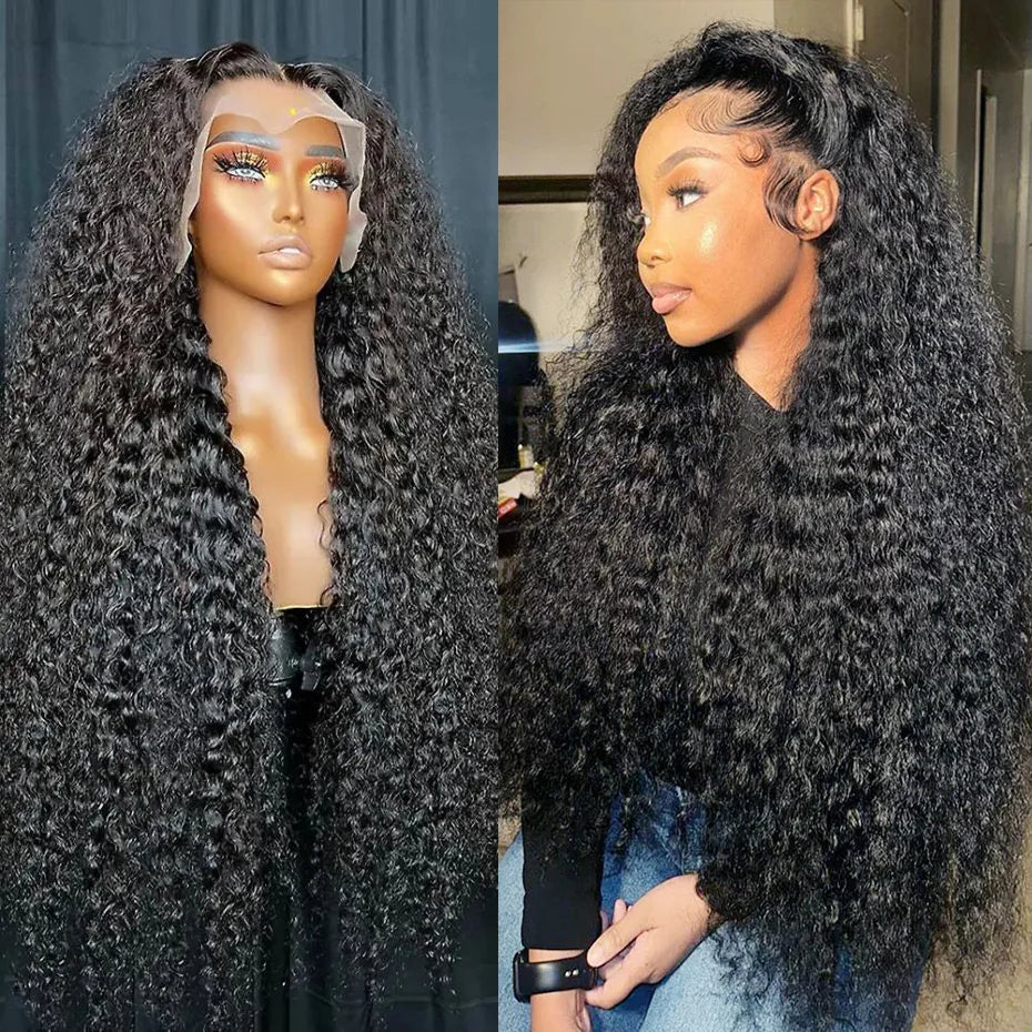 Pre Plucked Deep Wave Indian Lace Front Wig