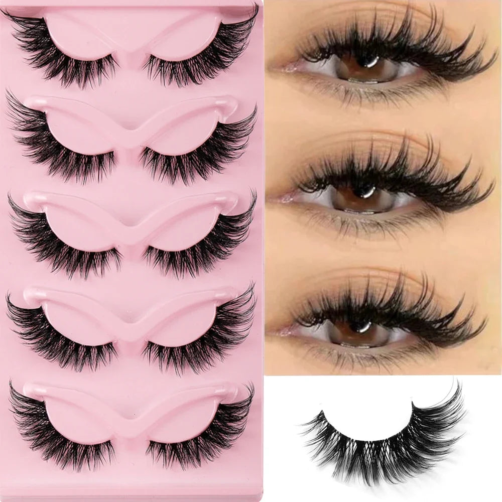 Cat Eye Winged Lashes (5pc)