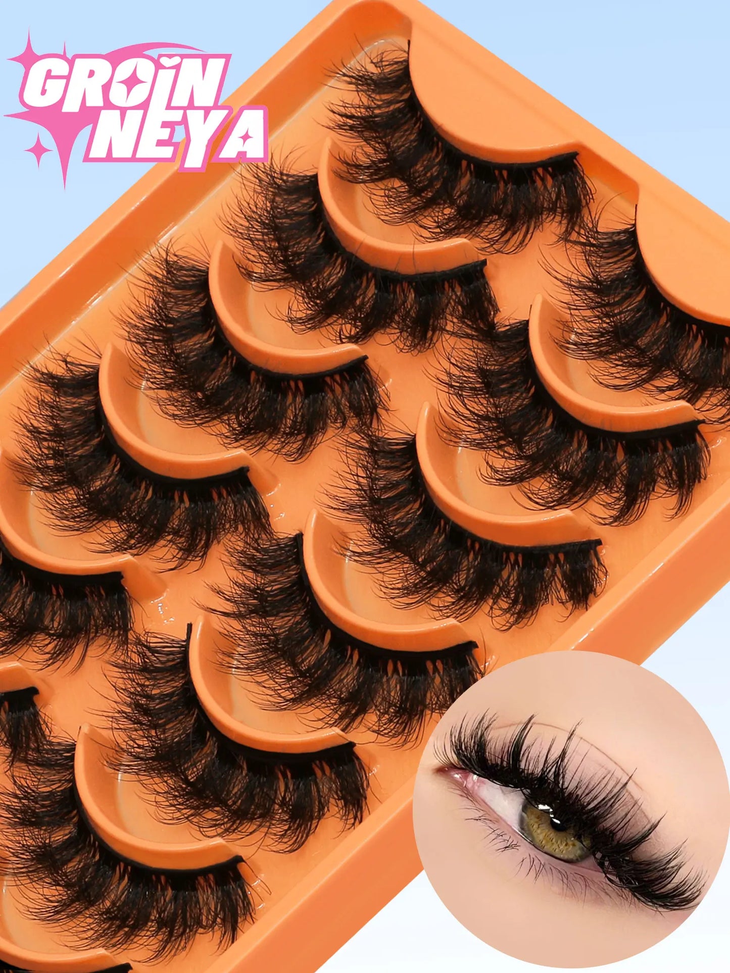 8D Mink Wispy Lashes